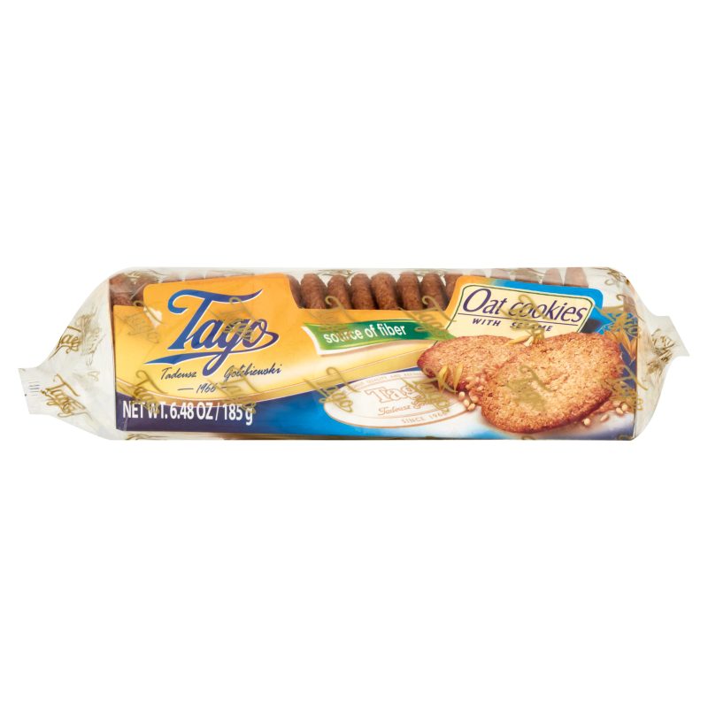 Ciasteczka Owsiane z Sezamem 185g Tago