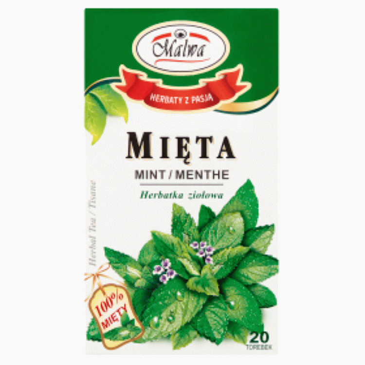 Herbata Mięta 20 saszetek Malwa