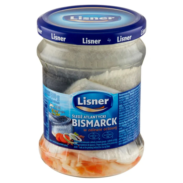 Płaty śledziowe ala Bismarck 400g Lisner
