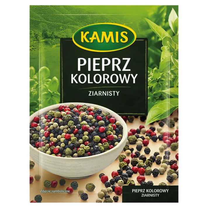 Pieprz kolorowy ziarnisty 12g Kamis