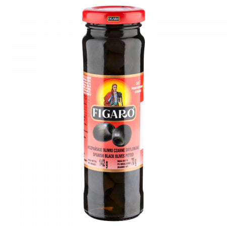 Oliwki czarne drylowane 142g Figaro