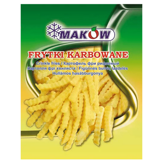 Frytki karbowane mrożone 450g Maków